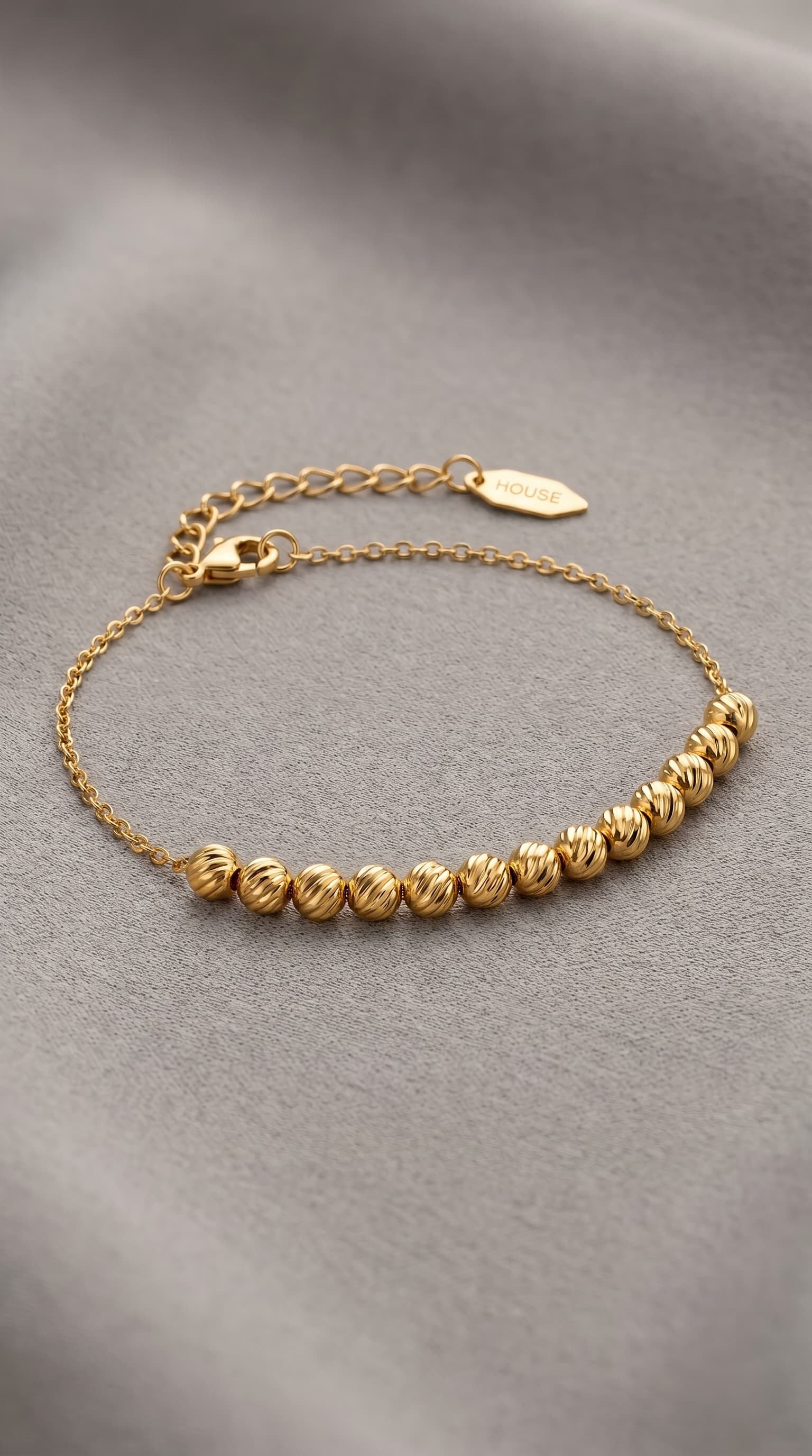 Bracelet Lumina plaqué or 18 carats Orevia Paris — guide d'entretien Maroc